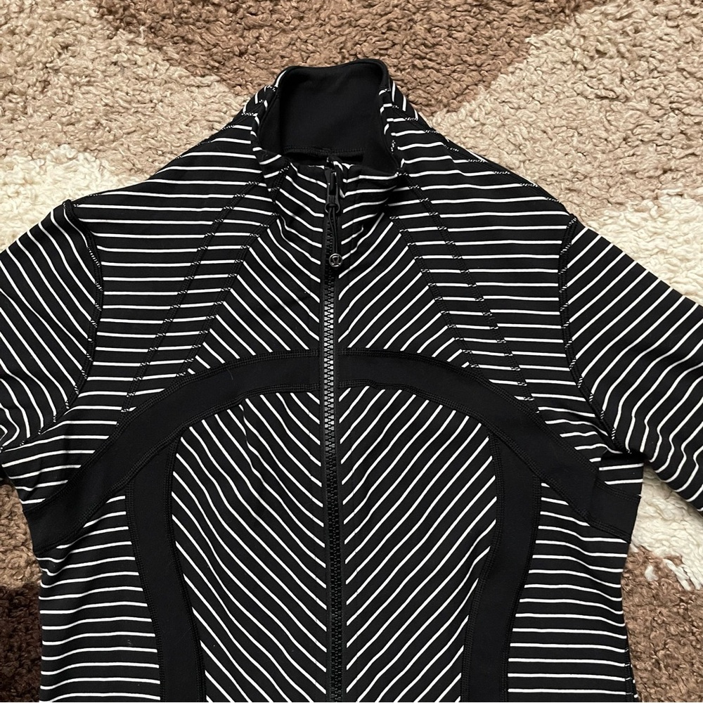 Lululemon Define Jacket Sz 10 In Parallel Stripe … - image 6